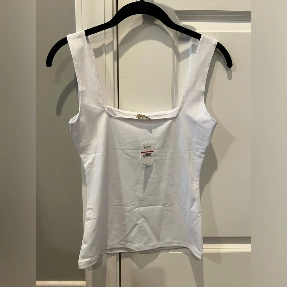 Free People Square Off Cami Sleeveless Tank Top. NWT.